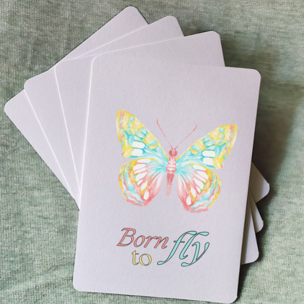 Happy Birthday Butterflies | Customized Greeting Cards